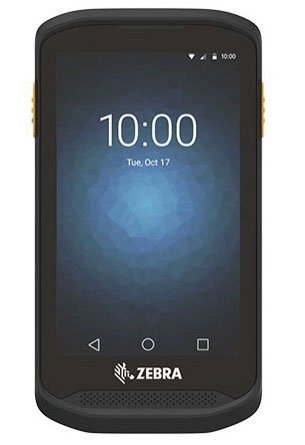 Mobile Computer. WWAN. GMS. EDA. 2D Imager. SE4710. 8 MP Autofocus Color Camera. 2GB/16GB. No Audio Jack. 2-Pin Connector Back Door. Canada + LATAM. Interface cables and charging cradle sold separatel - front view handheld scanner