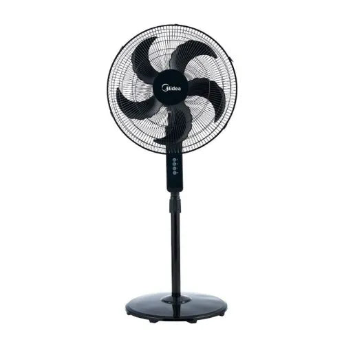 Midea Ventilador De Pedestal Power Cool 18” 95W 5 Aspas Negro Msf18B-Ca