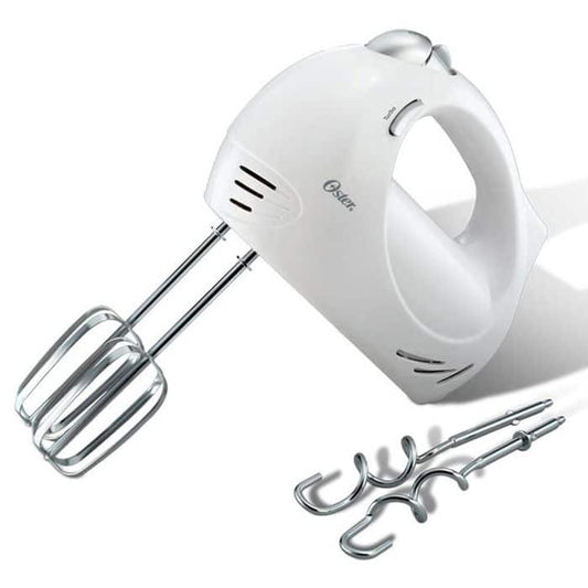 Batidora Oster De Mano - Potente Motor - 5 Velocidades - Botón De Un Toque - Mango Ergonómico - Color Blanco