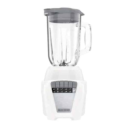 Licuadora 8 Vel+ Pulso 1.5 Ltrs 2 Jarras Vidrio-Plastico 700W Blanca Black & Decker Bl0876-3Wdla