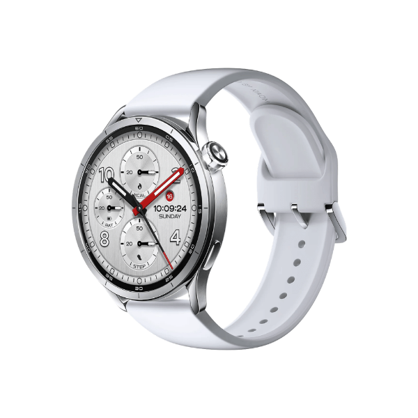 XIAOMI WATCH S5 46MM PLATA con pantalla AMOLED y correa blanca elegante.