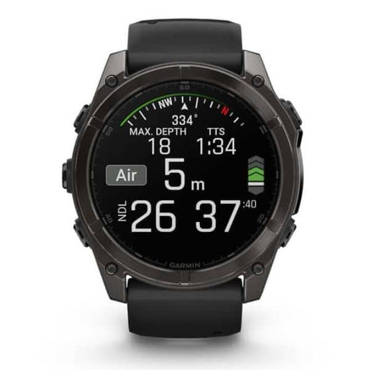 Reloj Garmin Fenix 8 51Mm Sapphire Titanio Gris