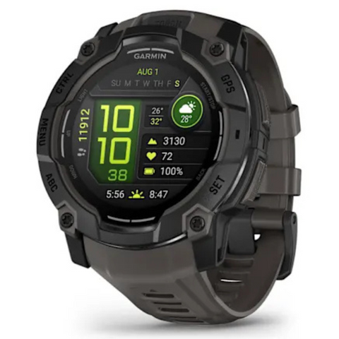 Reloj inteligente GARMIN Instinct® 3 – 50 mm, AMOLED Negro con pantalla HD y funciones de monitoreo avanzadas.