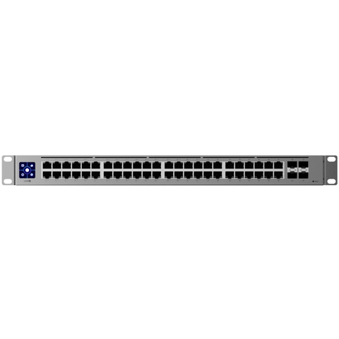 UniFi Switch USW-48-POE, Capa 2 de 48 puertos (32 puertos PoE 802.3af/at + 16 puertos Gigabit) + 4 puertos 1G SFP, 195W,