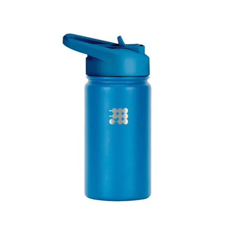 TERMO CUBITT NIÑOS BLUE botella térmica azul para niños con tapa antiderrames y válvula de mordida suave.