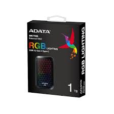 HD EXTERNO 1TB 3.2 SOLIDO ADATA RGB 1000/800 MB/S ASE770G-1TU32G2-CBK