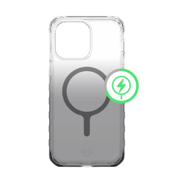 Itskins Case For Apple Iphone 14 Pro Max (6.7") Supreme R // Ombre With Magsafe Ombre Smoke