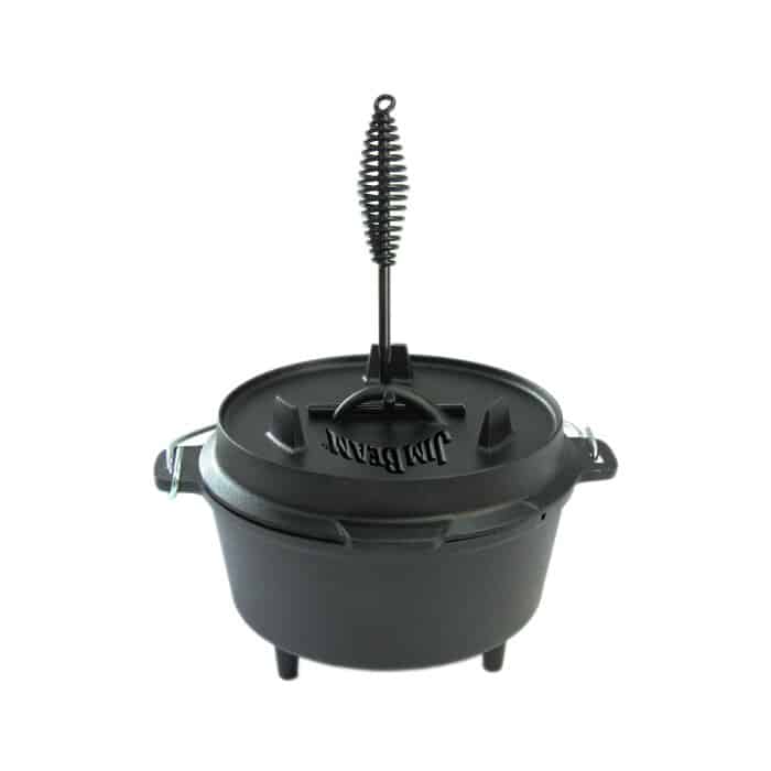 Jim Beam Dutch Oven 2 En 1 | Olla Con Herramienta 3.3L | 3.5Q Hierro Fundido Jb0220