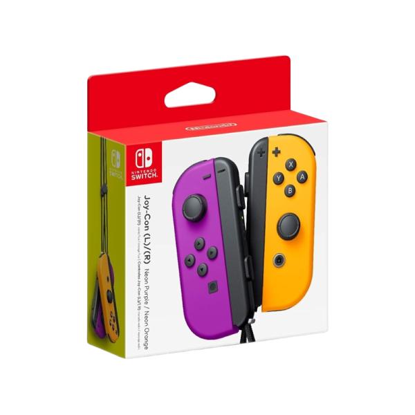 Controles Inalámbricos Nintendo Switch Joy-Con Morado y Naranja Neón LATAM