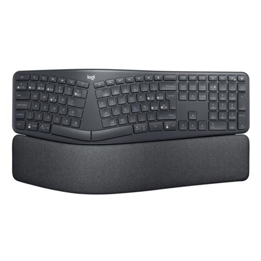 TECLADO LOGITECH ERGO K860 FOR BUSINESS MEMBRANA INALÁMBRICO BLUETOOTH ESPAÑOL 920-009845