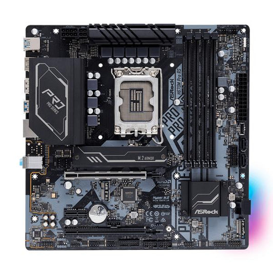 TARJETA MADRE ASROCK H670M PRO RS LGA1700 MICRO-ATX DDR4 90-MXBHK0-A0UAYZ