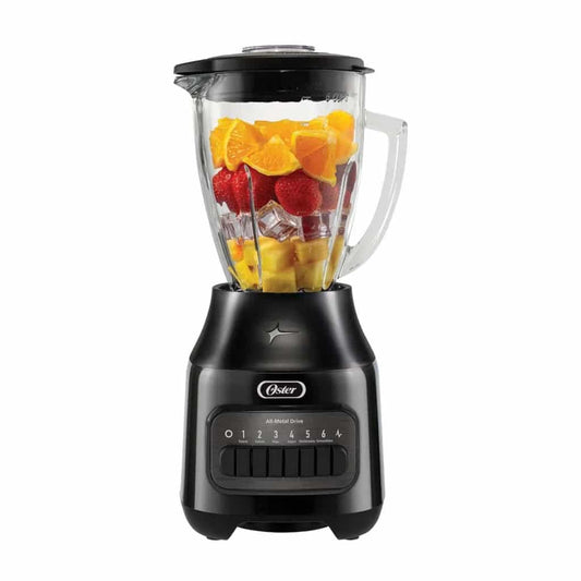 Licuadora Oster 6 Velocidades Con Motor De 800W Y Vaso De Vidrio Refractario Boroclass, Capacidad 1.5 Litros, Cuchilla De Acero Quirúrgico Y Tapa Con Cuchara Medidora De 60Ml.