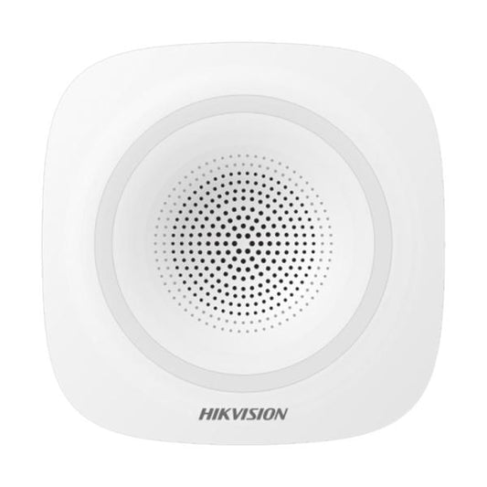 SIRENA INTERNA INAMBRICA HIKVISION 90~110dB. 1600m RF distance. 433Mhz DS-PS1-I-WB 302401725