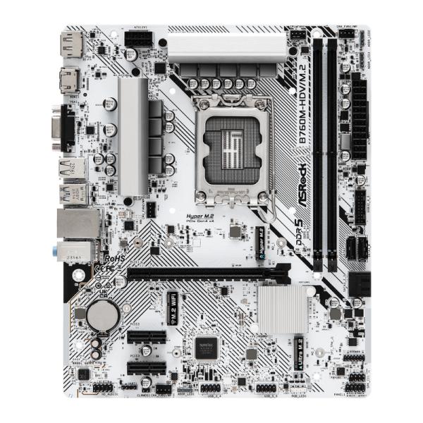 TARJETA MADRE ASROCK B760M-HDV/M.2 LGA1700 MICRO-ATX DDR5 90-MXBMJ0-A0UAY