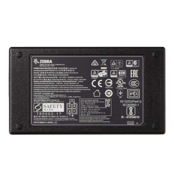 Adaptador De Poder Zebra 12V 50W Pwr-Bga12V50W0Ww