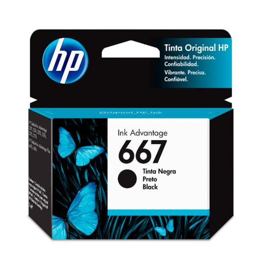 TINTA HP 667 BLACK 3YM79Al
