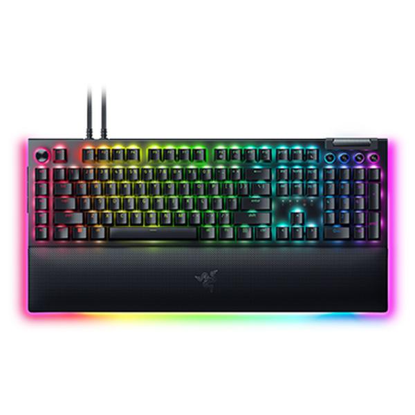 TECLADO GAMING RGB RAZER BLACKWIDOW V4 PRO MECÁNICO ALÁMBRICO USB INGLÉS SWITCH AMARILLO RZ03-04681900-R3U1