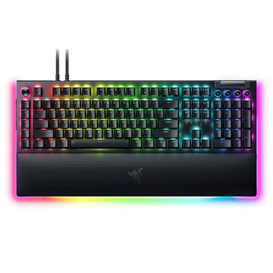 TECLADO GAMING RGB RAZER BLACKWIDOW V4 MECÁNICO ALÁMBRICO USB INGLÉS SWITCH VERDE RZ03-04690200-R3U1