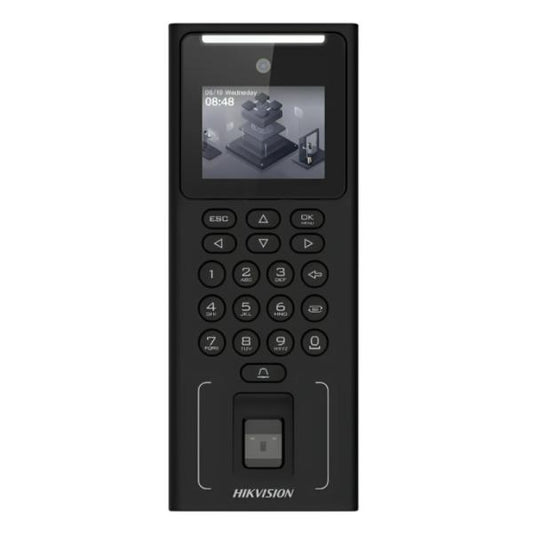 CONTROL DE ACCESO HIKVISION 2.4 INCH LCD DISPLAY 2MP LENS FACE AND FINGERPRINT RECOGNITION DS-K1T321MFWX 302919996