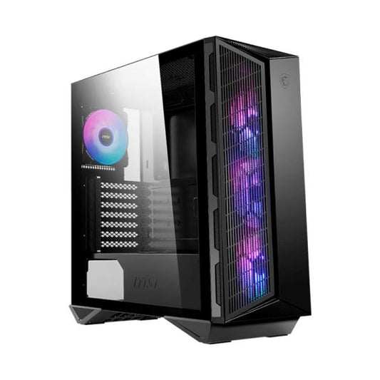 Case Rgb Msi Mpg Gungnir 111R Mid Tower Ventiladores 2 De 120Mm Con Vidrio Lateral Y Malla Frontal Con Botón Rgb 306-7G10X21-W57