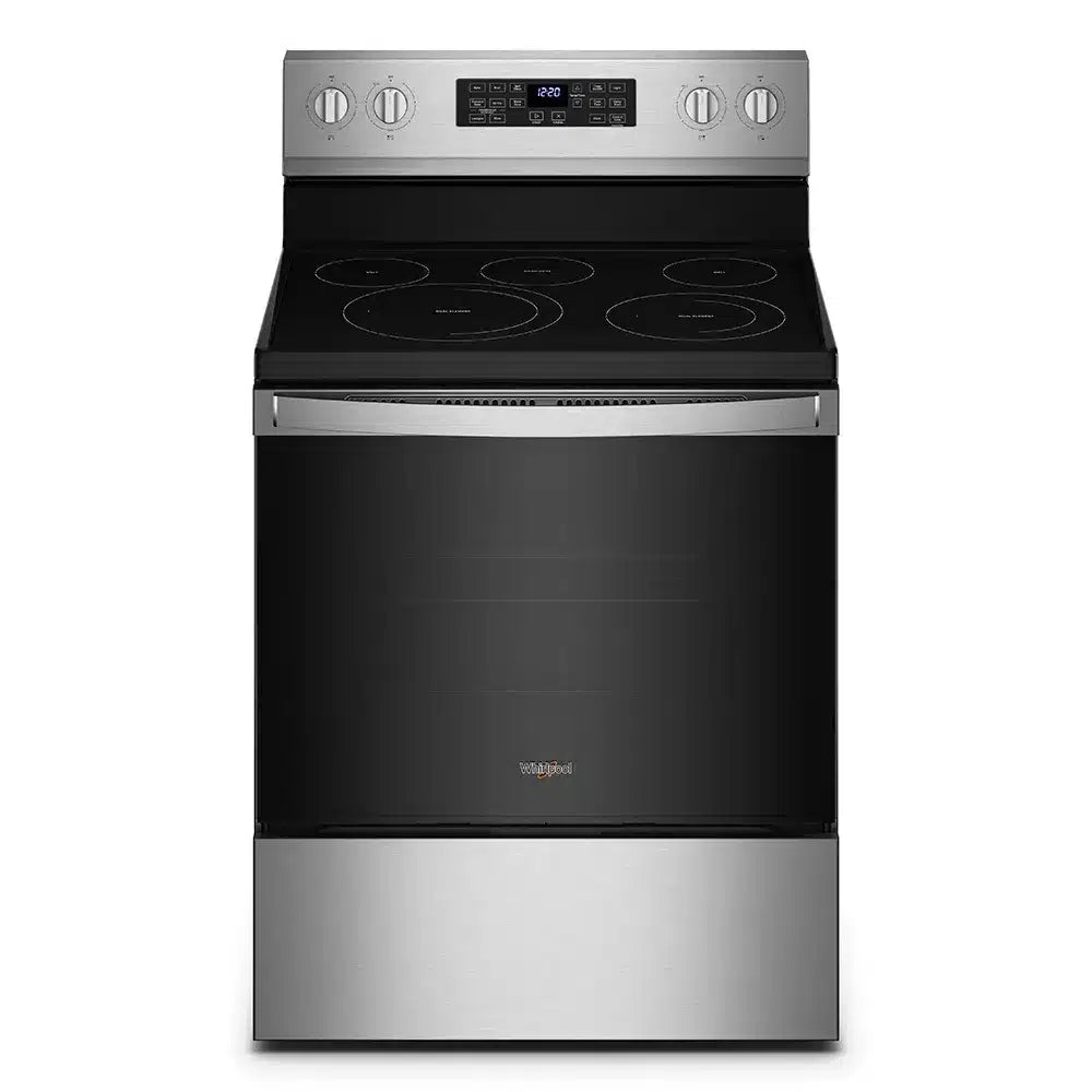 Cocina Eléctrica Al Piso 30" Airfry Gris Whirlpool