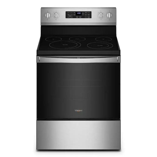 Cocina Eléctrica Al Piso 30" Airfry Gris Whirlpool