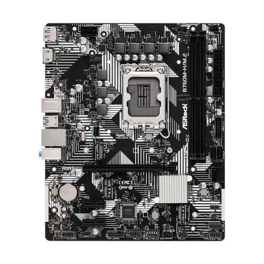 TARJETA MADRE ASROCK B760M-H/M.2 LGA1700 MICRO-ATX DDR5