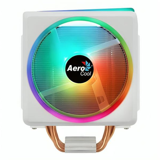 ABANICO AEROCOOL CYLON 4F WH ARGB PWM 4P PARA CPU CON TECNOLOGIA HEAT CORE TOUCH CON 4 TUBOS DE CALOR TERMICO ILUMINACION LED RGB BLANCO ACTC-CL30430.02