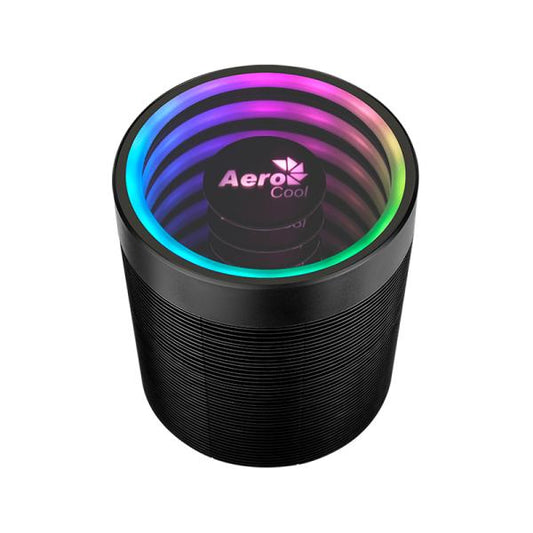 ABANICO AEROCOOL MIRAGE 5 ARGB PWM 4P PARA CPU CON TECNOLOGIA HEAT CORE TOUCH CON 4 TUBOS DE CALOR TERMICO CON EFECTO DE ILUMINACION RGB NEGRO ACTC-MR90517.13