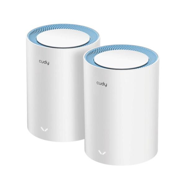 SISTEMA WIFI CUDY M1300(2-PACK) AC1200 WI-FI GIGABIT MESH REPEATER SOLUTION 2PACK