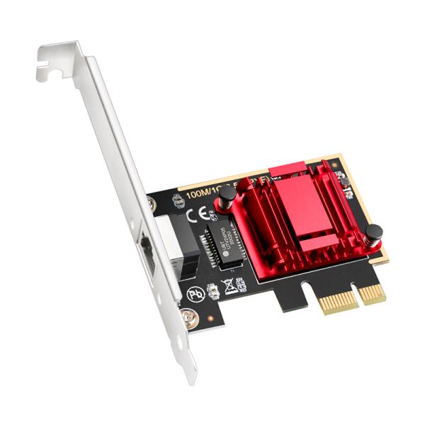TARJETA DE RED CUDY  PE25 1.0  PCI-E  ETHERNET 2,5 GBPS SOPORTE ESTÁNDAR/DE PERFIL BAJO