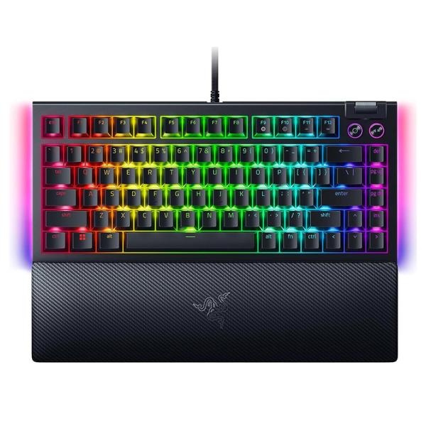 TECLADO GAMING RGB RAZER BLACKWIDOW V4 MECÁNICO ALÁMBRICO USB INGLÉS SWITCH NARANJA RZ03-05000200-R3U1