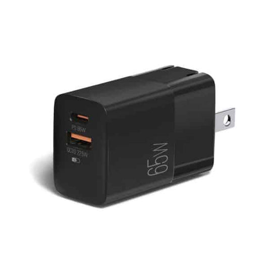Cargador Dual Pd Fast Wall Charger Argom Volta P7 Type-C+Usb 65W Arg-Ac-0125Bk