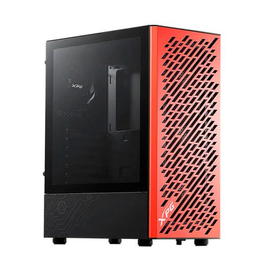 CASE GAMING XPG VALOR AIR MID TOWER VENTILADORES 4 DE 120MM CON VIDRIO LATERAL VALORAIRMT-BLACK-ORANGE