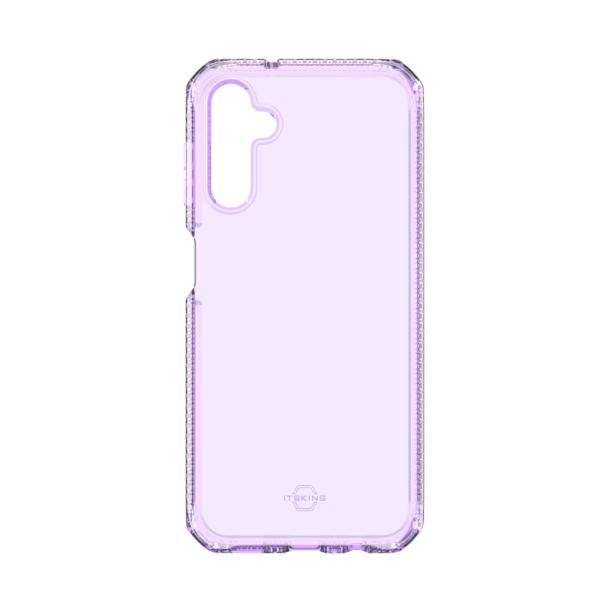 ITSKINS CASE FOR SAMSUNG A14 SPECTRUM R//CLEAR LIGHT PURPLE, durable protection with a stylish purple tint, displayed on white background