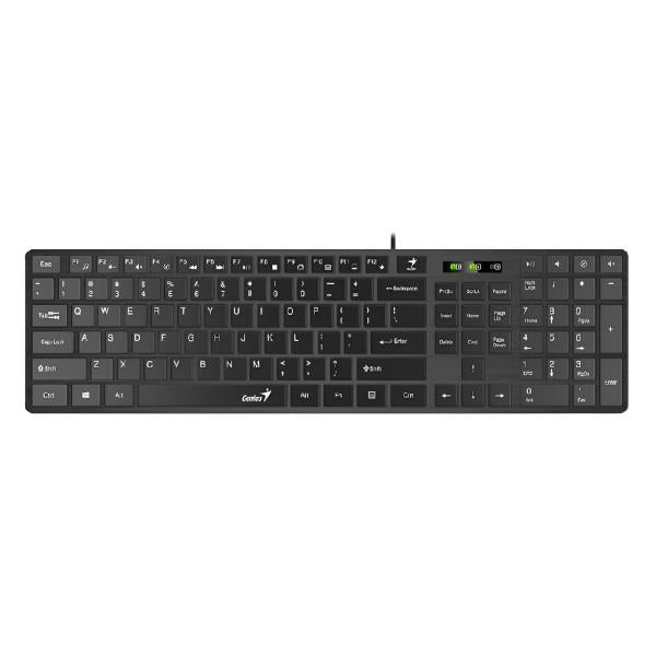 TECLADO GENIUS SLIMSTAR 126 MEMBRANA ALÁMBRICO USB ESPAÑOL 31310017401