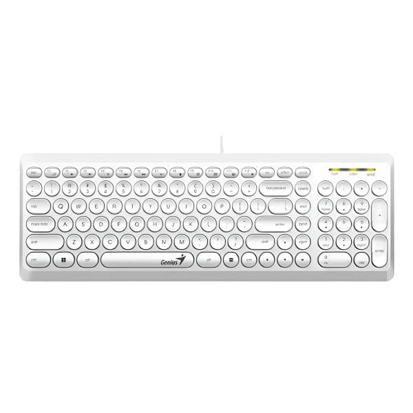 TECLADO GENIUS SLIMSTAR Q200 MEMBRANA ALÁMBRICO USB ESPAÑOL 31310020411
