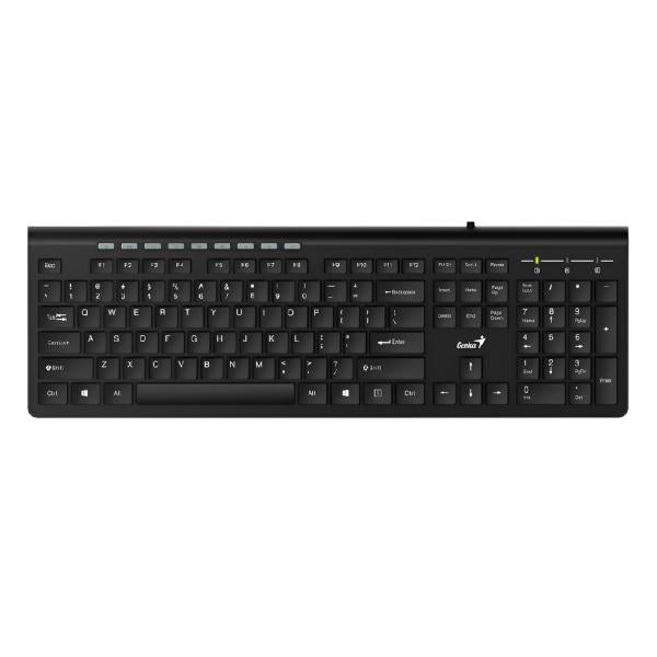TECLADO GENIUS SLIMSTAR 230II MEMBRANA ALÁMBRICO USB ESPAÑOL 31310048401