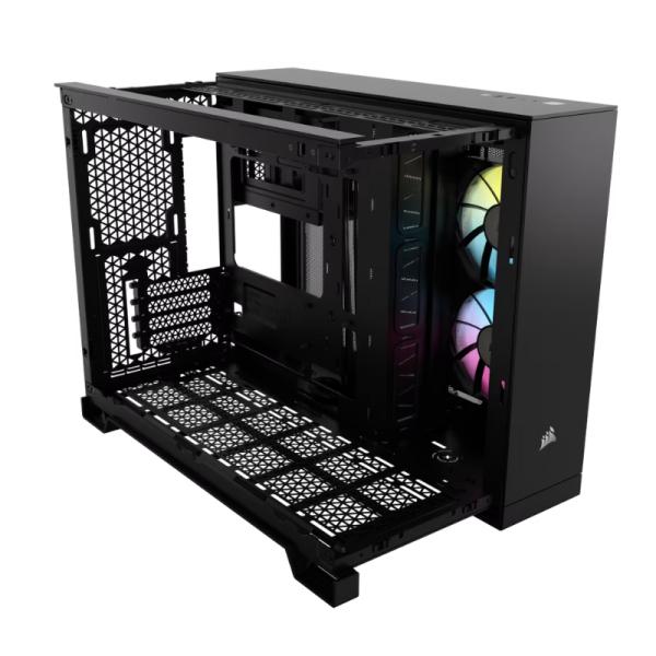 CASE GAMING RGB CORSAIR iCUE LINK 2500X MID TOWER VENTILADORES 2 DE 120MM CON VIDRIO LATERAL Y FRONTAL CC-9011267-WW
