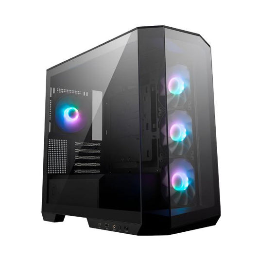CASE RGB MSI MAG PANO M100R PZ MINI TOWER VENTILADORES 4 DE 120MM CON VIDRIO LATERAL PANORÁMICO DE 270 GRADOS 306-7G24R22-809