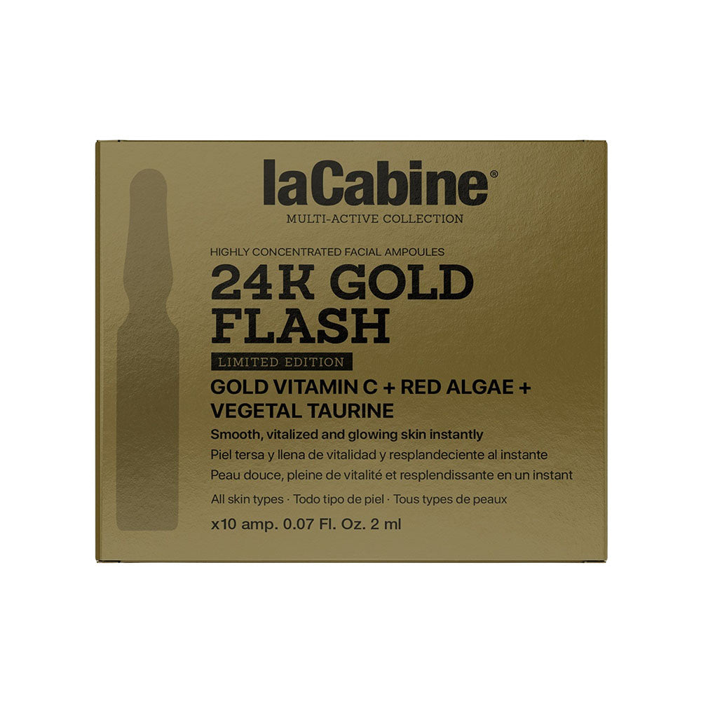 10 Ampollas Facilaes 24K Gold Flash