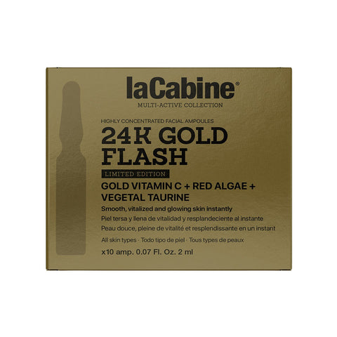 10 Ampollas Facilaes 24K Gold Flash