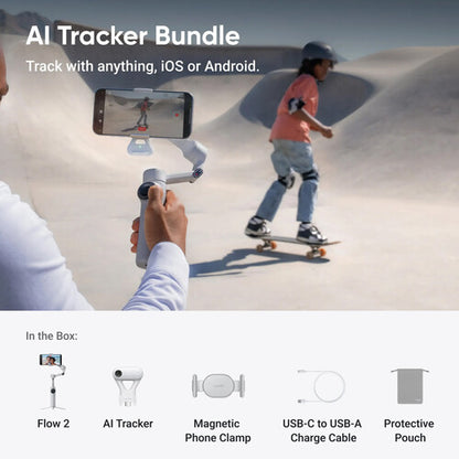 INSTA360 FLOW 2 AI TRACKER BUNDLE GRAY INS-FW2-TCK-GR