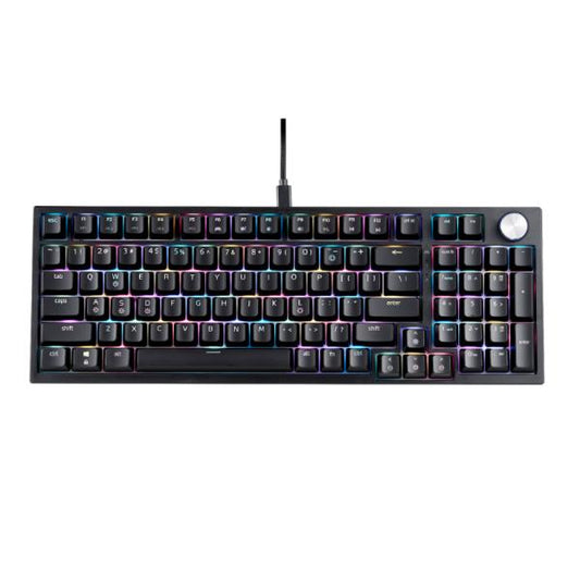 TECLADO GAMING RGB XPG SORCERER MECÁNICO ALÁMBRICO USB INGLÉS SORCERERRD-BKCES