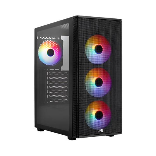 CASE GAMING RGB AEROCOOL DESIGNER-G-BK-V2 VENTILADORES 4 DE 120MM CON VIDRIO LATERAL Y MALLA FRONTAL ACCM-ES05143.11