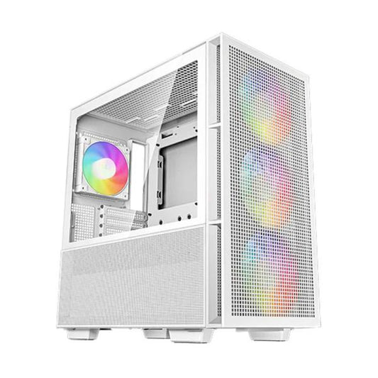 CASE GAMING RGB DEEPCOOL CH560 MID TOWER 3 VENTILADORES DE 140MM Y 1 DE 120MM CON VIDRIO LATERAL Y MALLA FRONTAL R-CH560-WHAPE4-G1