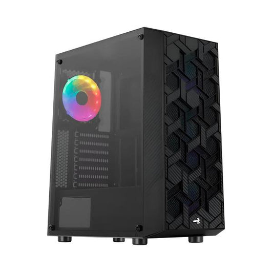 CASE GAMING RGB AEROCOOL HIVE-G-BK-V3 MID TOWER 1 VENTILADOR DE 120MM CON VIDRIO LATERAL  ACCM-PV27013.11