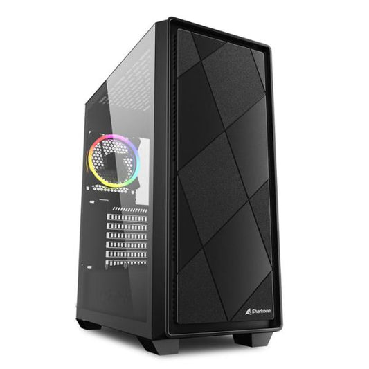 CASE GAMING RGB SHARKOON VS8 MID TOWER VENTILADORES 3 DE 120MM CON VIDRIO LATERAL 4044951039081
