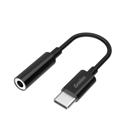 ADAPTADOR AUDIO TYPE-C A A 3.5MM GENIUS RS2 ACC-C100 NEGRO 32590012400