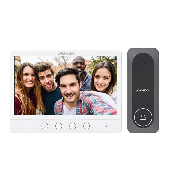 VIDEO INTERCOM HIKVISION KIT DE VIDEOPORTERO ANALOGO CON PANTALLA 7" DS-KIS212(O-STD) 305304749